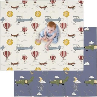 JumpOff Jo Foam Padded Play Mat for Infants, Babies, Toddlers Play , Foldable and Waterproof