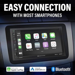 Boss BE7ACP 7″ Digital Multimedia Receiver with Apple CarPlay/Android Auto