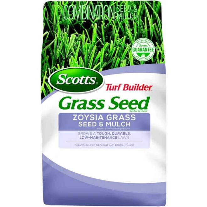 Scotts Turf Builder Zoysla Grass Seed & Mulch – 5 lb bag
