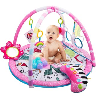 Amagoing Baby Gym Play Mat,4-In-1 Infant Activity Gym, 0-12 Months