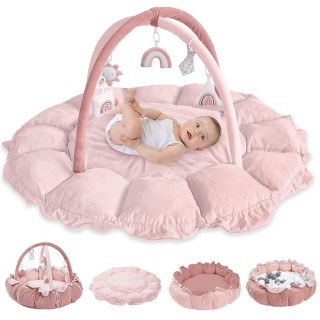 5-in-1 Convertible Baby Play Gym with 6 Toys