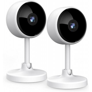 Indoor Camera, Cameras For Home Security With Night Vision, Pet Camera With Phone App