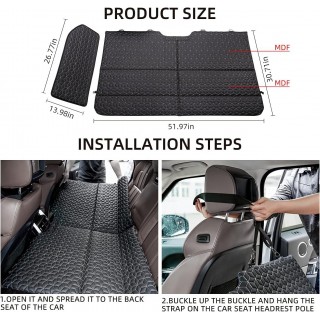 ABE Non-Inflatable Car Bed Mattress,Double-Sided Folding,Portable Back Seat