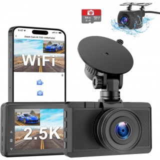 Dash Cam Front and Rear Camera, Otovoda 3Inch Screen WiFi Dash cam