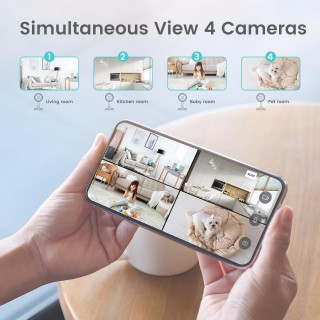 Cameras For Home Security With Night Vision, Pet Camera With Phone App，Motion Detection