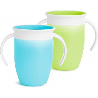 360 Trainer Sippy Cup with Handles, Spill Proof, 7 Ounce, 2 Pack