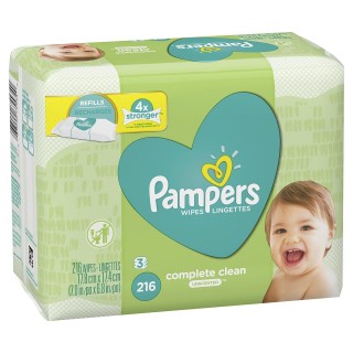 Baby Wipes, Pampers Baby Diaper Wipes, Complete Clean Unscented