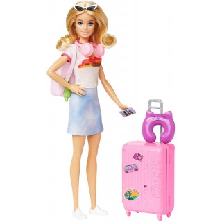 Barbie Doll and Accessories and 10+ Pieces Including Working Suitcase